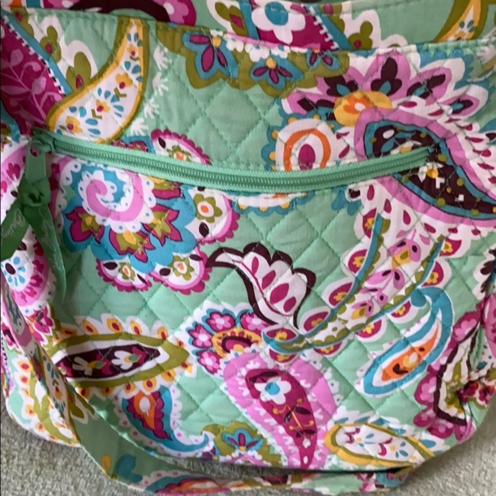 Vera Bradley crossbody purse Paisley green